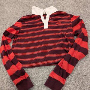 Girls Vans Long Sleeve Crop Top